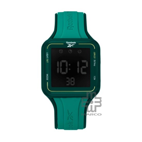 Reebok Square Elements GT RV-SQG-G9-PGIM-BY Green Silicone Band Men Watch Reebok Square Elements GT RV-SQG-G9-PGIM-BY Green Silicone Band Men Watch