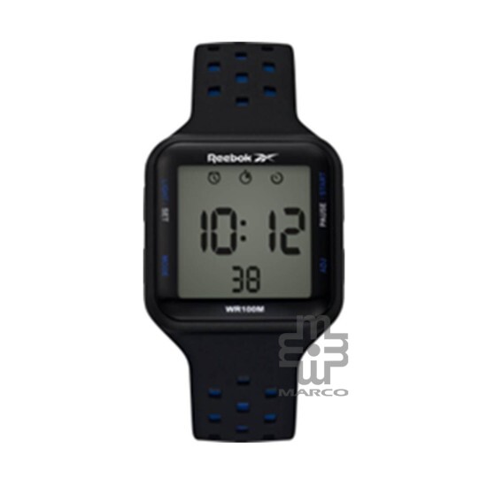 Reebok Square Elements RV-SQE-U9-PBIB-BL Black Silicone Band Unisex Watch Reebok Square Elements RV-SQE-U9-PBIB-BL Black Silicone Band Unisex Watch