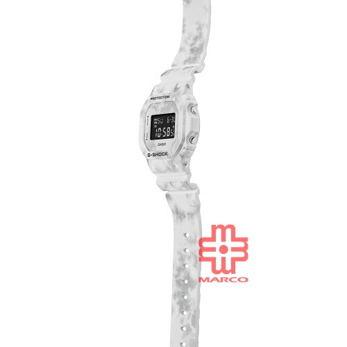 Casio G-Shock DW-5600GC-7 White Snowflakes Camouflage Resin Band Men Sports Watch