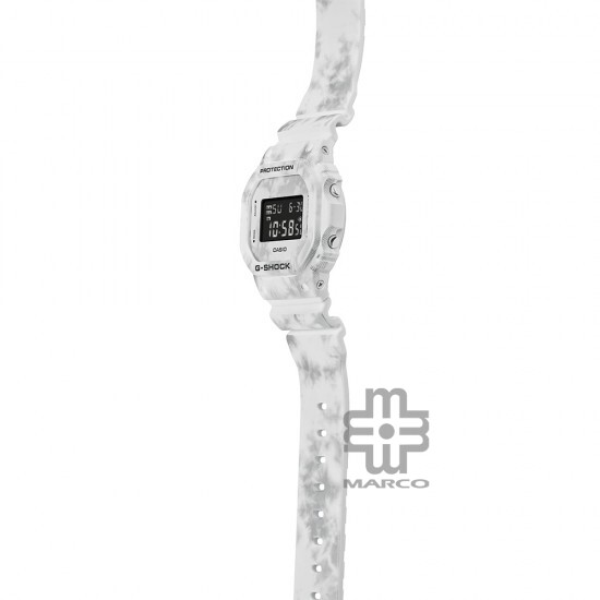 Casio G-Shock Grunge Snow Camouflage Series DW-5600GC-7 White Resin Band Men Sports Watch