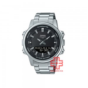 Casio General AMW-880D-1A Silver Stainless Steel Band Men Watch