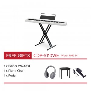 CASIO Digital Piano CDP-S110WE White (Portable Package)