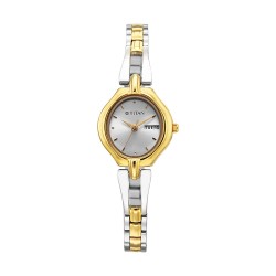 Titan Karishma 2345BM03 White Dial Stainless Steel Strap Quartz Women's Watch
