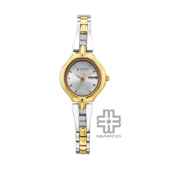 Titan Karishma 2345BM03 White Dial Stainless Steel Strap Quartz Women's Watch