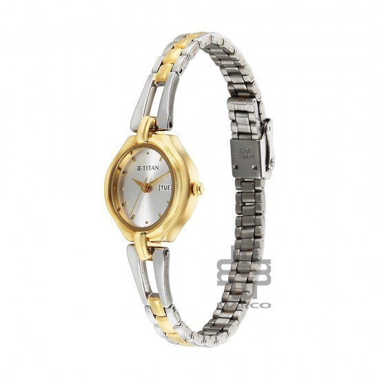 Titan Karishma 2345BM03 White Dial Stainless Steel Strap Quartz Women's Watch