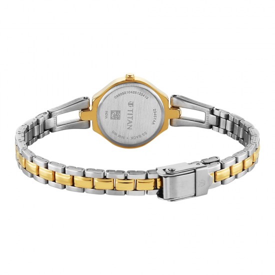 Titan Karishma 2345BM03 White Dial Stainless Steel Strap Quartz Women's Watch