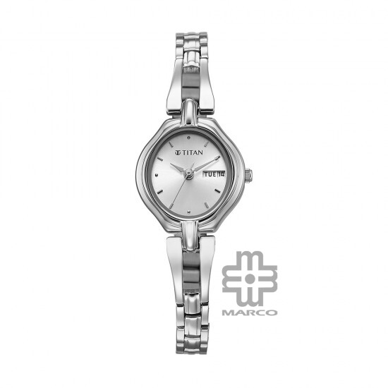 Titan Karishma 2345SM03 Silver Dial Stainless Steel Strap Quartz Women's Watch