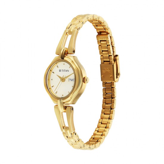 Titan Karishma 2345YM04 Champagne Dial Stainless Steel Strap Quartz Women's Watch