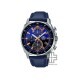 Casio Edifice EFV-600L-2AV Blue Leather Band Men Watch Casio Edifice EFV-600L-2AV Blue Leather Band Men Watch