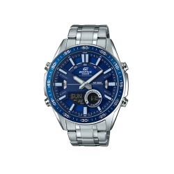 Casio Edifice EFV-C100D-2AV Silver Stainless Steel Band Men Watch