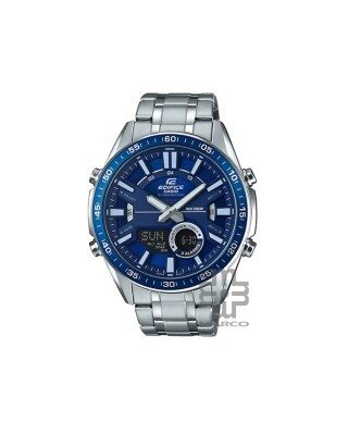 Casio Edifice EFV-C100D-2AV Silver Stainless Steel Band Men Watch