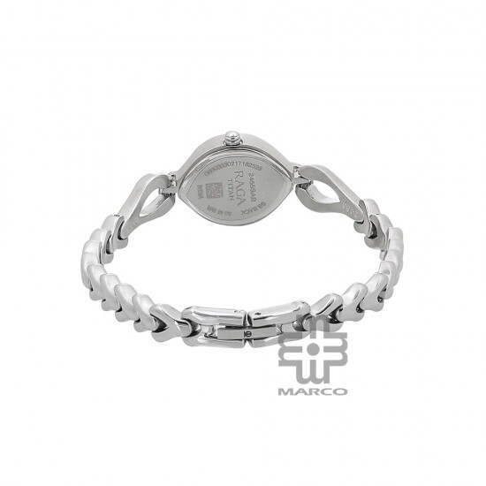 Titan Quartz 2455SM01 Silver Dial Metal Strap Quartz Women's Watch