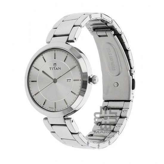 Titan Workwear 2480SM07 Silver Dial Stainless Steel Strap Quartz Women's Watch