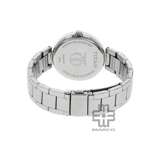 Titan Workwear 2480SM07 Silver Dial Stainless Steel Strap Quartz Women's Watch