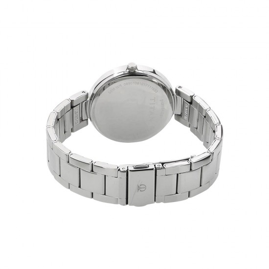 Titan Workwear 2480SM08 Black Dial Stainless Steel Strap Quartz Women's Watch Titan Workwear 2480SM08 Black Dial Stainless Steel Strap Quartz Women's Watch