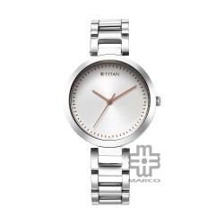 Titan Workwear 2480SM12 Silver Dial Stainless Steel Strap Quartz Women's Watch