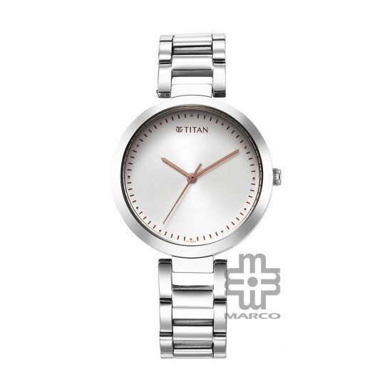 Titan Workwear 2480SM12 Silver Dial Stainless Steel Strap Quartz Women's Watch