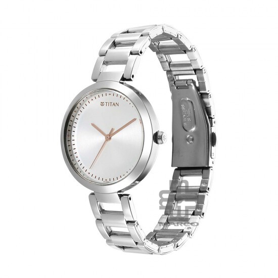 Titan Workwear 2480SM12 Silver Dial Stainless Steel Strap Quartz Women's Watch