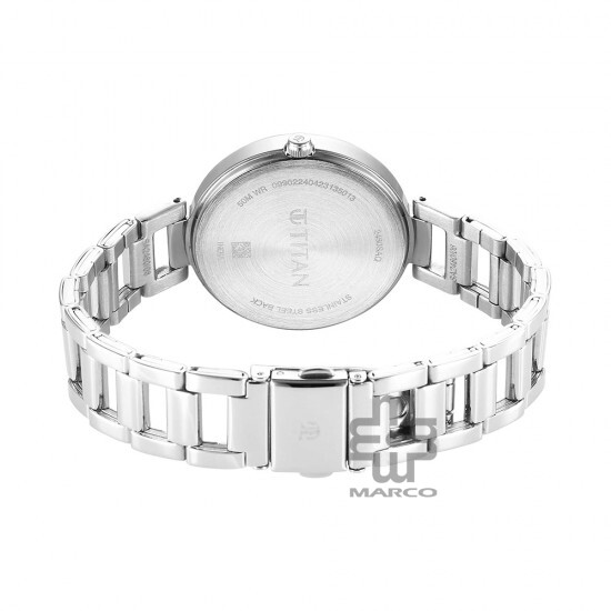 Titan Workwear 2480SM12 Silver Dial Stainless Steel Strap Quartz Women's Watch