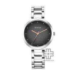 Titan Workwear 2480SM13 Black Dial Stainless Steel Strap Quartz Women's Watch