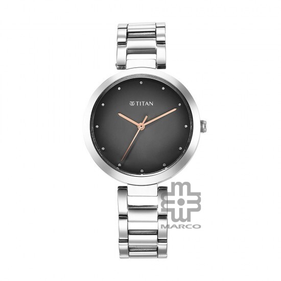 Titan Workwear 2480SM13 Black Dial Stainless Steel Strap Quartz Women's Watch Titan Workwear 2480SM13 Black Dial Stainless Steel Strap Quartz Women's Watch