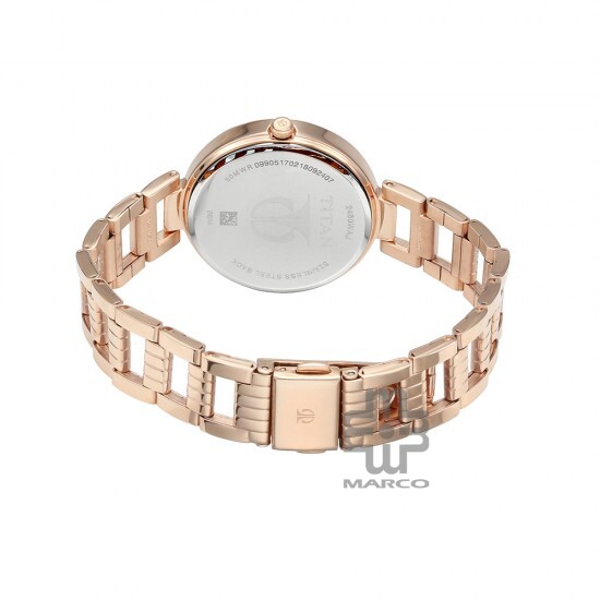 Titan Sparkle 2480WM03 Pink Dial Stainless Steel Strap Quartz Women's Watch