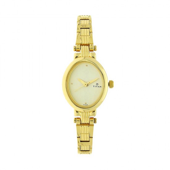 Titan Quartz 2535YM01 Champagne Dial Stainless Steel Strap Quartz Women's Watch Titan Quartz 2535YM01 Champagne Dial Stainless Steel Strap Quartz Women's Watch