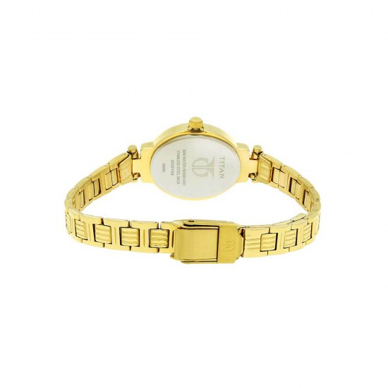 Titan Quartz 2535YM01 Champagne Dial Stainless Steel Strap Quartz Women's Watch Titan Quartz 2535YM01 Champagne Dial Stainless Steel Strap Quartz Women's Watch
