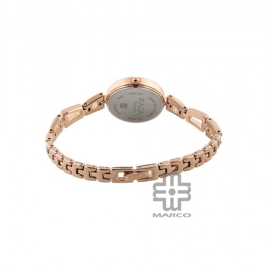 Titan Raga 2540WM06 Beige Dial Metal Strap Quartz Women's Watch