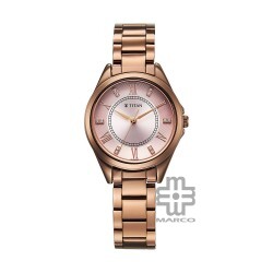 Titan Sparkle 2565QM01 Purple Dial Stainless Steel Strap Women's Watch