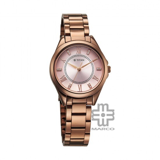 Titan Sparkle 2565QM01 Purple Dial Stainless Steel Strap Women's Watch