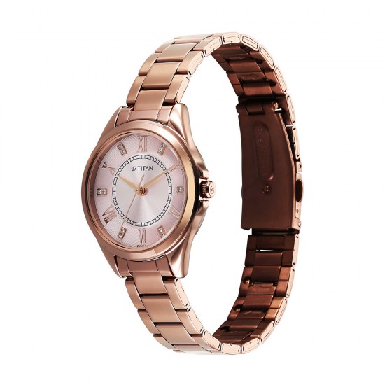 Titan Sparkle 2565QM01 Purple Dial Stainless Steel Strap Women's Watch Titan Sparkle 2565QM01 Purple Dial Stainless Steel Strap Women's Watch