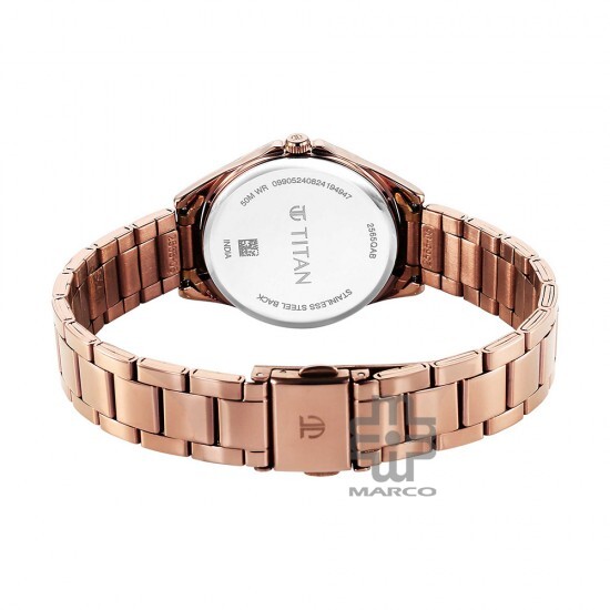 Titan Sparkle 2565QM01 Purple Dial Stainless Steel Strap Women's Watch