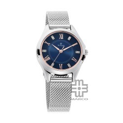 Titan Sparkle 2565SM02 Blue Dial Stainless Steel Mesh Strap Quartz Women's Watch