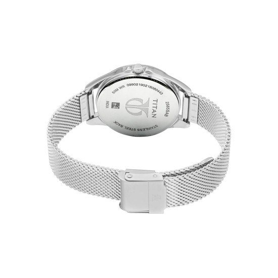Titan Sparkle 2565SM02 Blue Dial Stainless Steel Mesh Strap Quartz Women's Watch Titan Sparkle 2565SM02 Blue Dial Stainless Steel Mesh Strap Quartz Women's Watch
