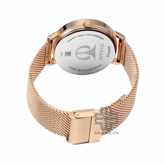 Titan Sparkle 2569WM04 Black Dial Stainless Steel Strap Quartz Women's Watch