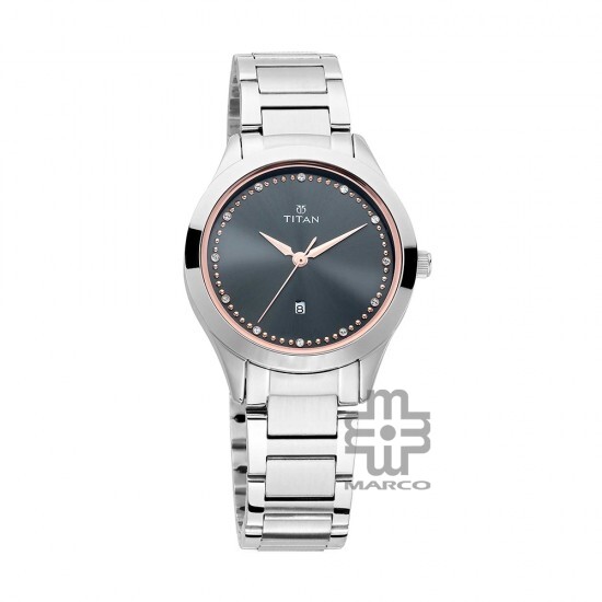 Titan Sparkle 2570SM07 Anthracite Dial Stainless Steel Strap Women Watch Titan Sparkle 2570SM07 Anthracite Dial Stainless Steel Strap Women Watch
