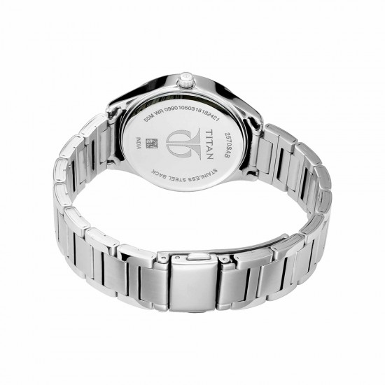 Titan Sparkle 2570SM07 Anthracite Dial Stainless Steel Strap Women Watch Titan Sparkle 2570SM07 Anthracite Dial Stainless Steel Strap Women Watch