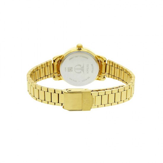 Titan Karishma 2572YM01 White Dial Stainless Steel Strap Quartz Women's Watch