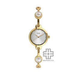 Titan Quartz 2576YM01 White Dial Metal Strap Quartz Women's Watch