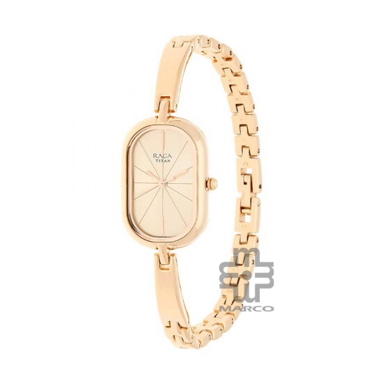 Titan Raga Viva 2577WM01 Rose Gold Dial Metal Strap Quartz Women's Watch