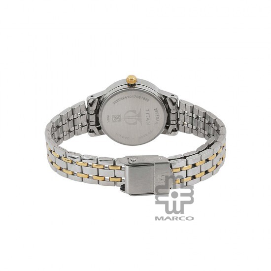 Titan Karishma 2593BM01 Champagne Dial Stainless Steel Strap Quartz Women's Watch