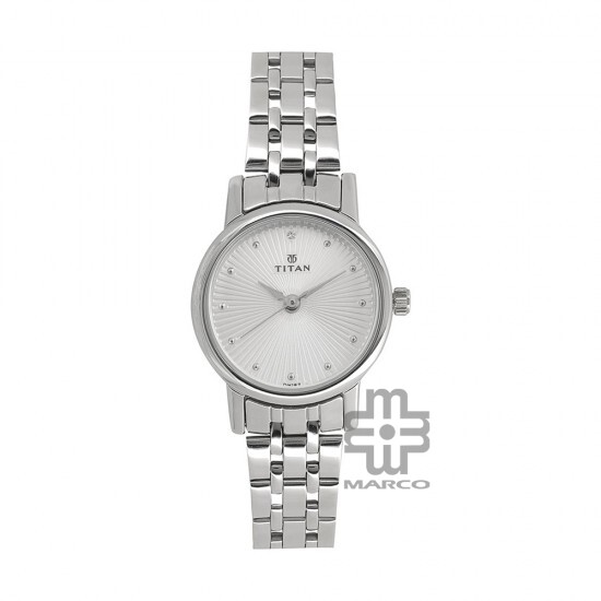 Titan Karishma 2593SM01 Silver Dial Stainless Steel Strap Quartz Women's Watch