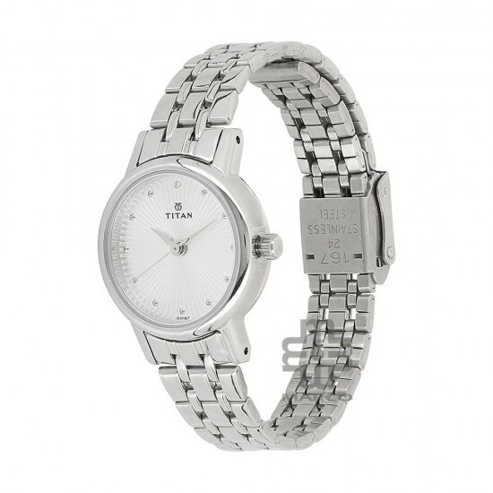 Titan Karishma 2593SM01 Silver Dial Stainless Steel Strap Quartz Women's Watch