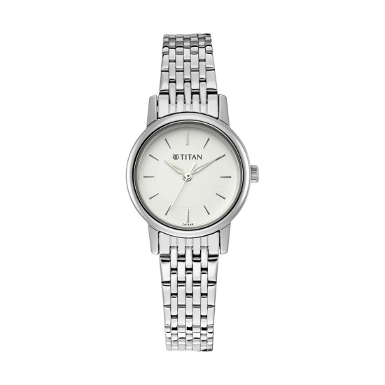 Titan Karishma 2593SM04 Silver Dial Metal Strap Quartz Women's Watch Titan Karishma 2593SM04 Silver Dial Metal Strap Quartz Women's Watch