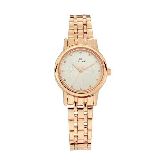 Titan Quartz 2593WM01 Silver Dial Stainless Steel Strap Quartz Women's Watch Titan Quartz 2593WM01 Silver Dial Stainless Steel Strap Quartz Women's Watch