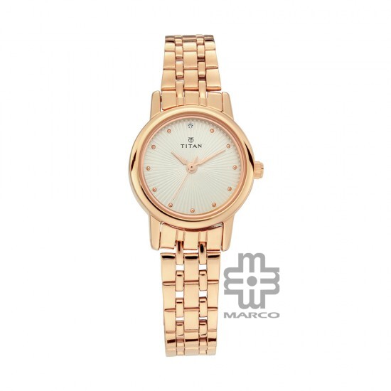 Titan Quartz 2593WM01 Silver Dial Stainless Steel Strap Quartz Women's Watch