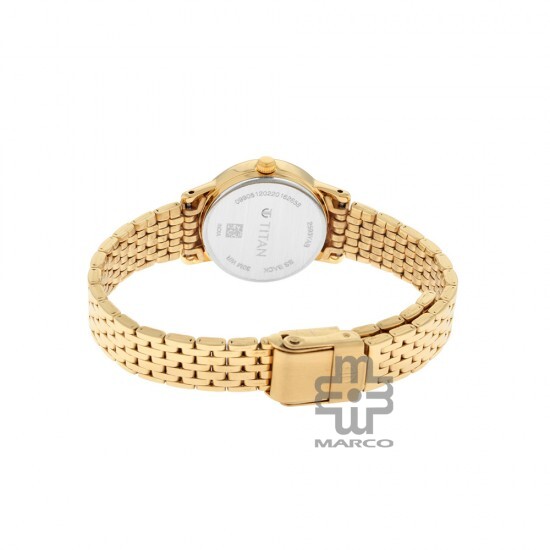 Titan Karishma 2593YM02 White Dial Metal Strap Quartz Women's Watch