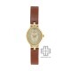 Titan Karishma 2594YL01 Champagne Dial Leather Strap Quartz Women's Watch