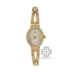 Titan Karishma 2594YM01 Champagne Dial Stainless Steel Strap Quartz Women's Watch